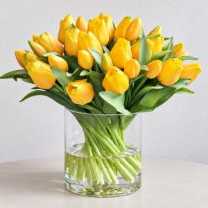 Arreglo de Tulipanes amarillos